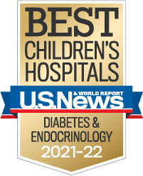 U.S. News and World Report Badge, Childrens Hospitals-Diabetes